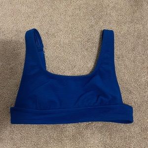 Blue bikini top